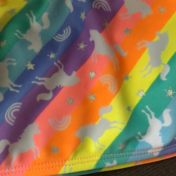 EUC Cat & Jack 2 piece girl’s bathing suit size 7/8 - Picture 4 of 4